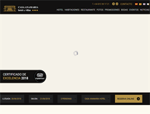 Tablet Screenshot of hotelcasanamaria.com